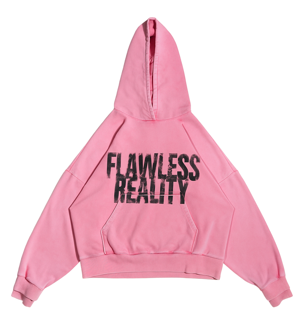Washed hoodie "Flawless"