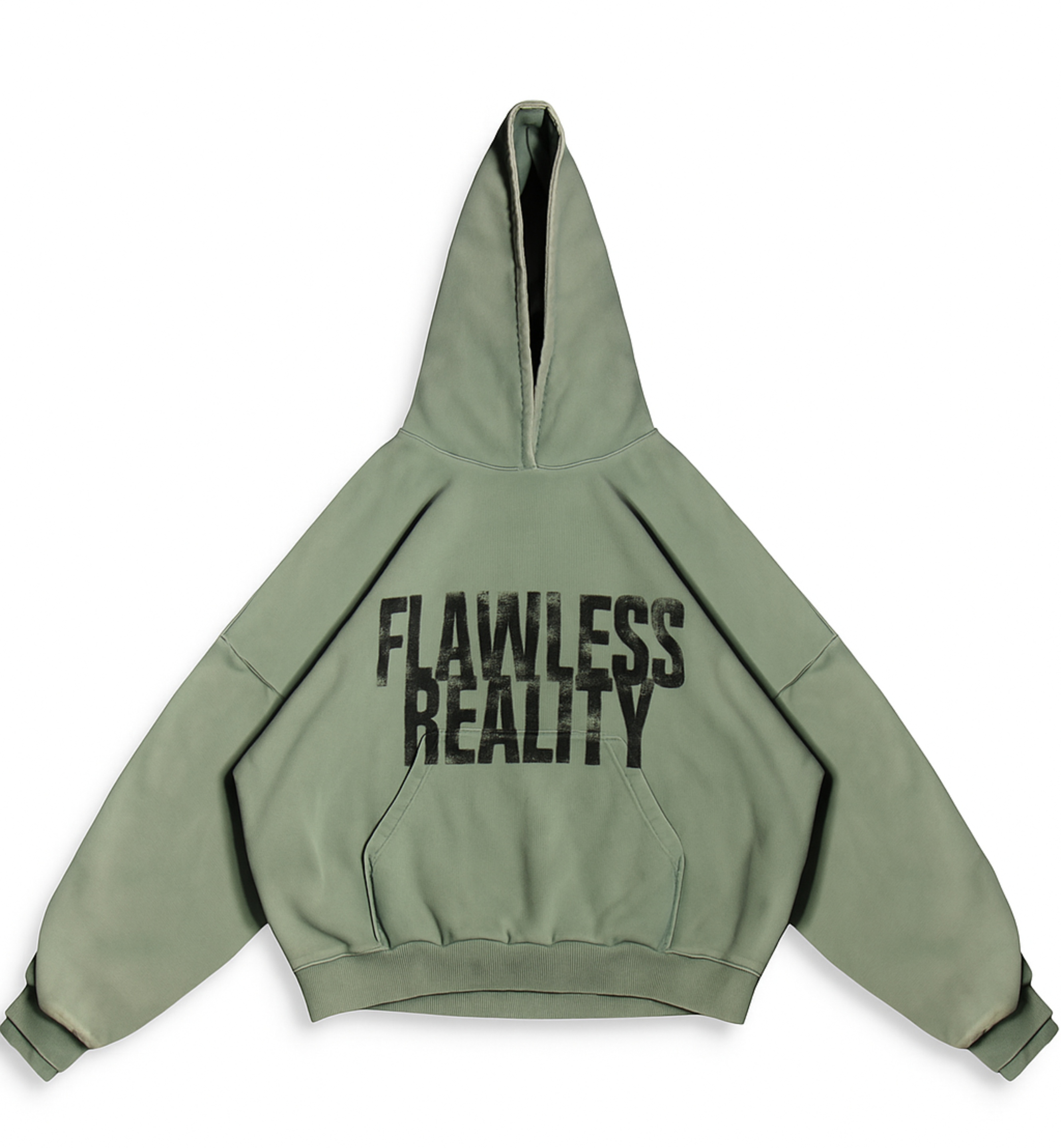 Washed hoodie "Flawless"